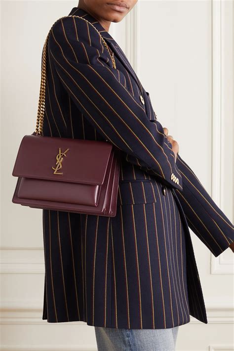 ysl burgundy bag|saint yves laurent bags.